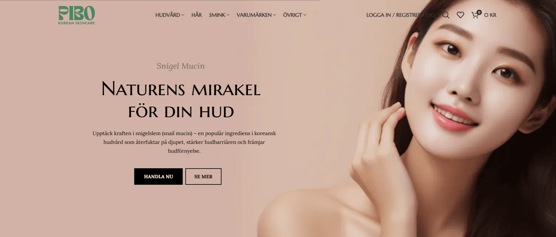 Korean Facial Skincare eCommerce Site