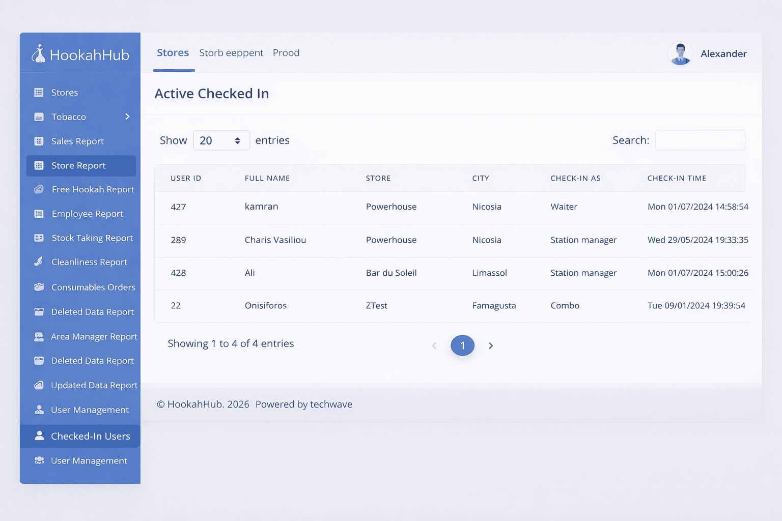 Geo-fenced attendance flow