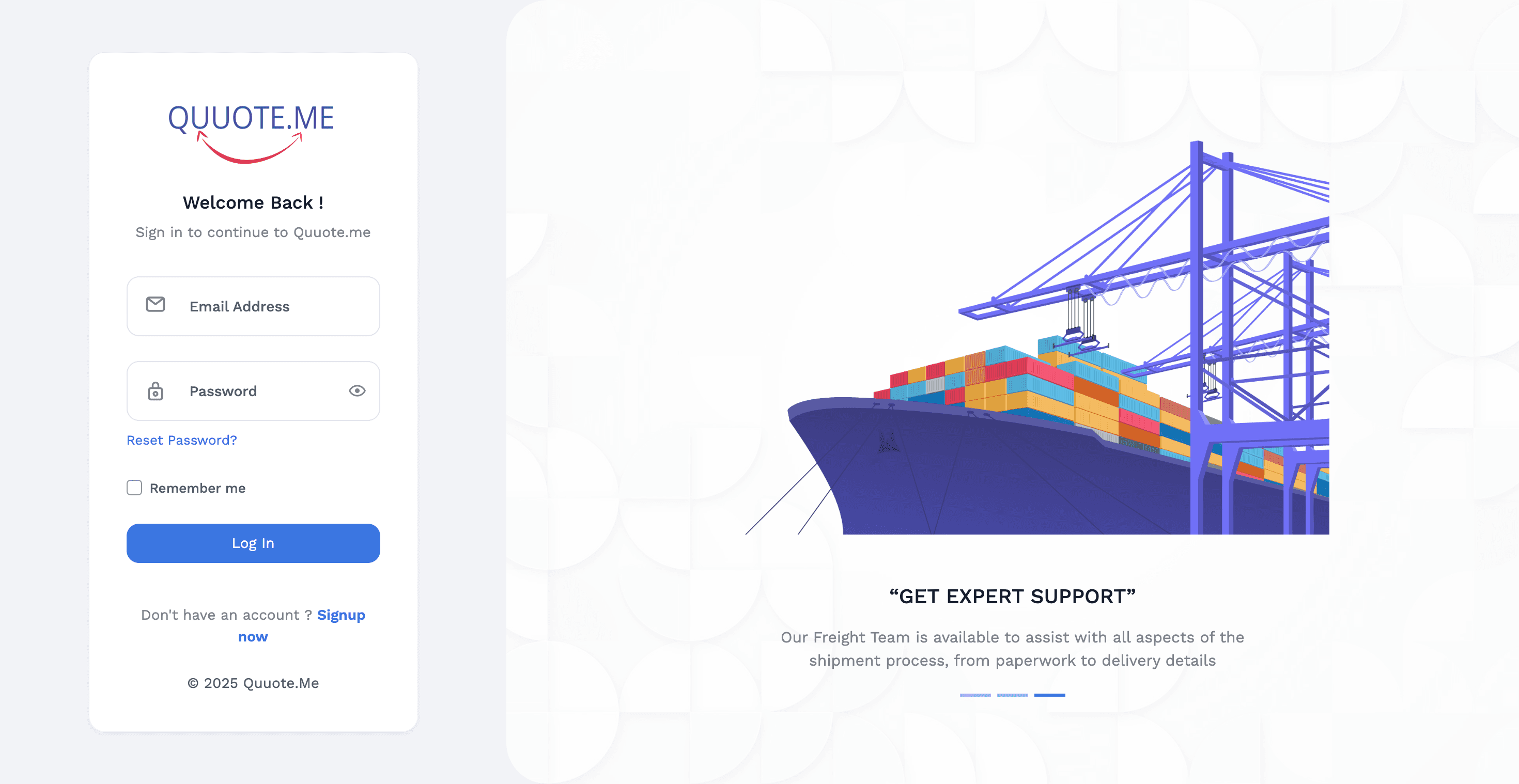 QuuoteMe Members Portal & Shipping Suite